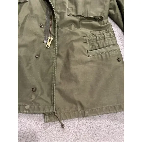 Vtg US Military Field Coat Jacket Mediun Regular Cold Weather Prestige Mfg.